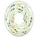 Designart 'Bright Eucalyptus Floral Pattern III' Printed Cottage Round or Oval Wall Mirror - Whirl