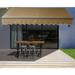 ALEKO Black Frame 12 x 10 ft Retractable Home Patio Canopy Awning Sand