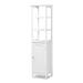 Beltran Modern White Finished Wood Bathroom Storage Cabinet