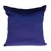 Parkland Collection Topaz Transitional Royal Blue Solid Pillow Cover With Poly Insert
