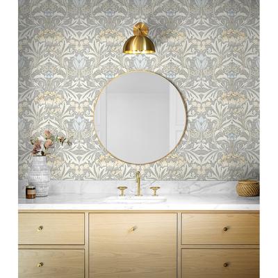 NextWall Acanthus Floral Peel and Stick Wallpaper