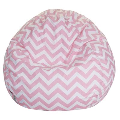 Majestic Home Goods Chevron Cotton Classic Bean Bag Chair Small/Large