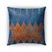 Kavka Designs blue; orange mestara outdoor pillow with insert