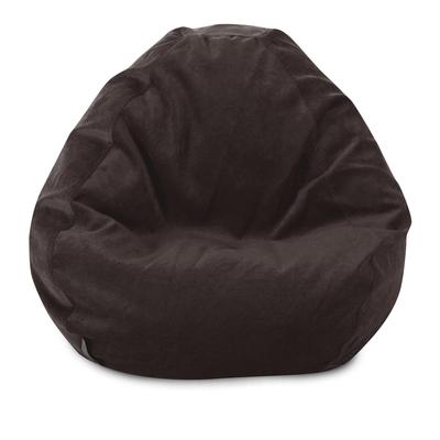 Majestic Home Goods Villa Velvet Collection Bean Bag Chair Small/Large