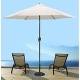 Tropishade 9 ft. Aluminum Bronze Patio Umbrella with Natural Cover