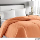 Microfiber Striped Hypoallergenic Down Comforter