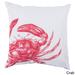 Red Catch Indoor/Outdoor Decorative Throw Pillow
