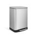 Innovaze 1.6 Gal./6 Liter Stainless Steel Rectangular Step-on Trash Can for Bathroom and Office