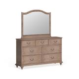 Tury Rustic Grey 66-inch Wide Wood 7-Drawer 2-piece Dresser and Mirror Set by Furniture of America