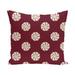 Blue/ Red/ Purple Decorative Holiday Geometric Print 26-inch Pillow