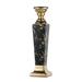 A&B Home Modern Chic 17-inch Gloss Black and Gold Candle Holder