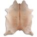 Cowhide Area Rugs NATURAL HAIR ON COWHIDE LIGHT CHAMPAGNE 3 - 5 M GRADE A size ( 32 - 45 sqft ) - Big