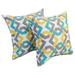 Blazing Needles 17-inch Square Polyester Outdoor Throw Pillows (Set of 2)