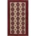 Handmade Wool Geometric Tribal Camel Balouch Persian Rug - 5'11" x 3'5" runner