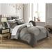 Chic Home 13-Piece Adana Grey Bed in a Bag Comforter Set