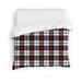 COZY PLAID RED AND BLACK Duvet Cover By Kavka Designs