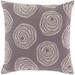 Decorative Cailyn Charcoal Circles and Dots 18-inch Throw Pillow Cover