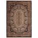 Abusson Pak-Persian Jenniffe Black/Ivory Wool Rug (8'1 x 10'2) - 8 ft. 1 in. x 10 ft. 2 in. - 8 ft. 1 in. x 10 ft. 2 in.