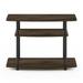 Furinno Turn-N-Tube No Tools 3-Tier TV Stands, Columbia Walnut/Black