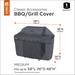 Classic Accessories Water-Resistant 58 Inch BBQ Grill Cover with Coiled Grill Brush & Magnetic LED Light