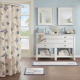 Madison Park Nantucket Blue Cotton Tufted Runner