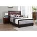 Panello Bed with Faux Leather Upholstery