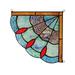 Chloe Tiffany Style Stained Glass Window Corner Panel