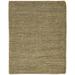 One of a Kind Hand-Knotted Modern & Contemporary 2' x 3' Solid Jute Brown Rug - 2'2"x2'11"