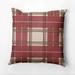 Plaid Geometric Accent 16-inch Pillow