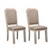 Willowrun Rustic White Upholstered Side Chair (Set of 2)