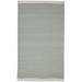 One of a Kind Flatweave Modern & Contemporary 6' Runner Solid Wool Grey Rug - 3'5"x5'8"