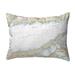 Long Island Sound - Eastern Part, NY Nautical Map Noncorded Pillow