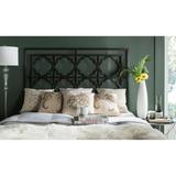 SAFAVIEH Silva Black Metal Geometric Headboard (King)