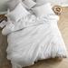 Chommie - Weighted Natural Loft Comforter Set - Farmhouse White