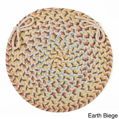 Cozy Cove Reversible Braided Chair Pads by Rhody Rug (Set of 4)
