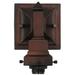 5"W Mission Mahogany Bronze 1 LT Wall Sconce Hardware