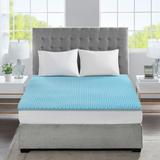 Sleep Philosophy All Season Reversible Hypoallergenic 1.5" Cooling Gel Memory Foam Mattress Topper