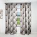 Designart 'Diamond Shaped Leather Couch' Modern Blackout Curtain Single Panel