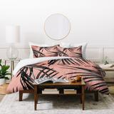 Anita'S & Bella'S Artwork Black Palm Leaves Dream 5 Duvet Cover Set