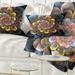 Designart 'Fractal Flower Macro Close up' Floral Throw Pillow