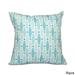 Wavy Geometric Print 18 x 18-inch Outdoor Pillow