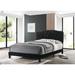 Best Quality Furniture Upholstered Button Tufted Panel Bed