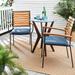 Blue Indoor/ Outdoor Corded Chair Pad Set (Set of 2)
