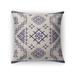 Kavka Designs beige/ blue aztec light blue accent pillow with insert