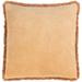 Surya Wasco Cotton Velvet Fringe 20-inch Throw Pillow