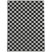 DIAGONAL BUFFALO PLAID BLACK & WHITE Area Rug by Kavka Designs