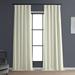 Exclusive Fabrics Italian Faux Linen Room Darkening Curtains (1 Panel) - Sophisticated Drapery for Versatile Décor