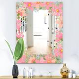 Designart 'Garland Vivid 10' Traditional Mirror - Printed Wall Mirror