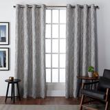 ATI Home Finesse Branch Print Grommet Top Curtain Panel Pair