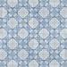 Merola Tile Harmonia Floral Lattice Blue 13" x 13" Ceramic Floor and Wall Tile